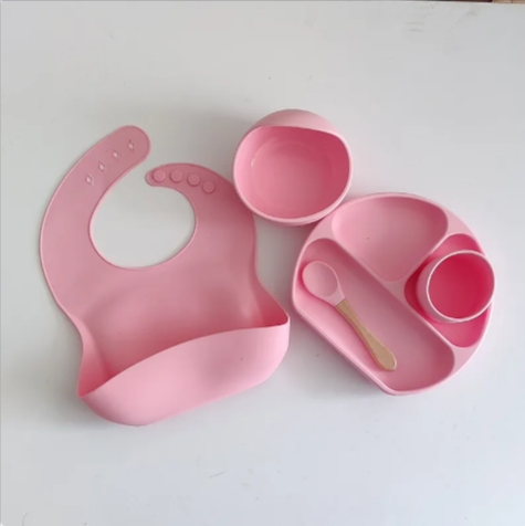 Ensemble d'alimentation en silicone pour enfants