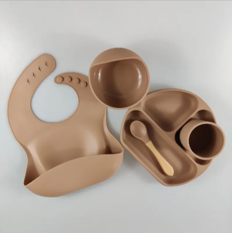 Ensemble d'alimentation en silicone pour enfants