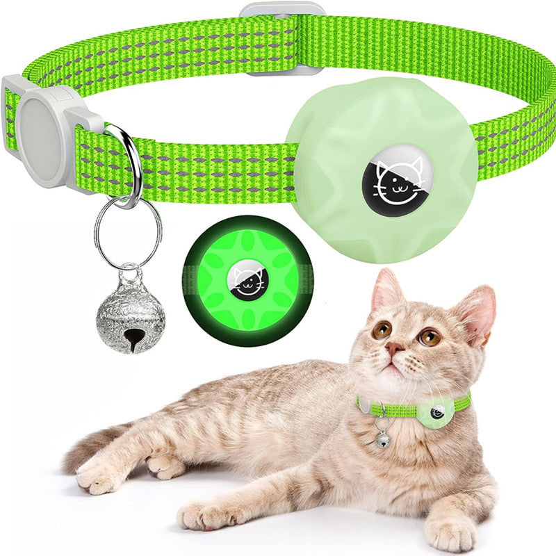 Traceur de collier pour chat Apple AirTag avec sac réfléchissant
