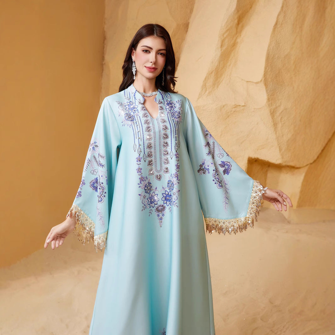 Tassel Abaya Dress