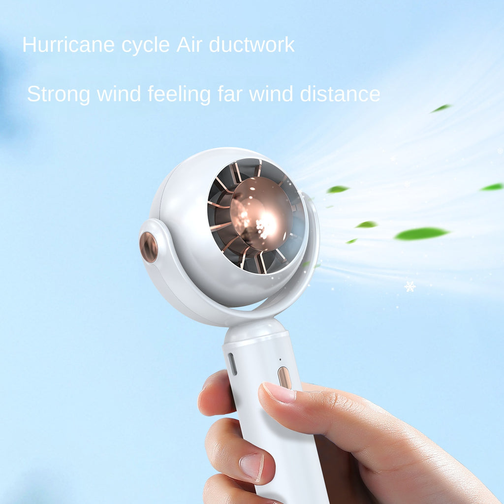 Mini ventilateur portable USB rechargeable avec base