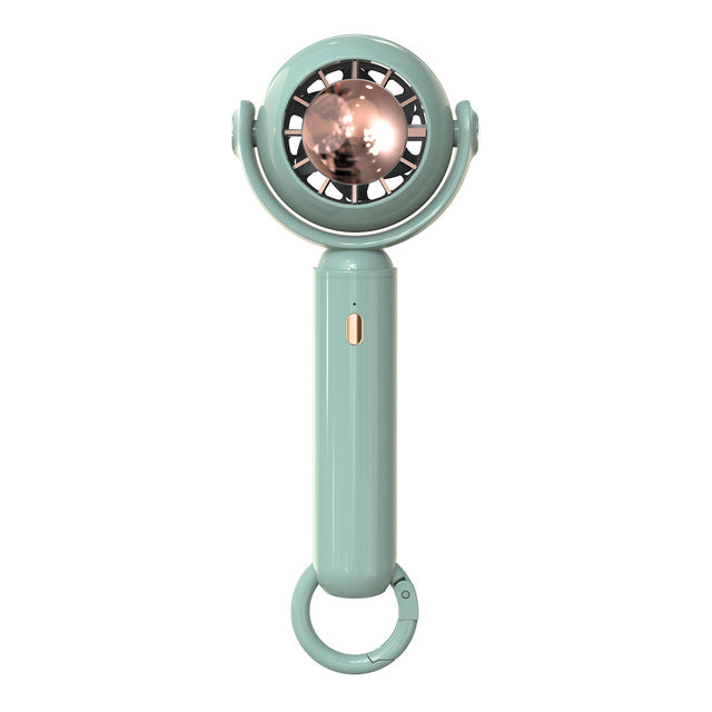 Mini ventilateur portable USB rechargeable avec base