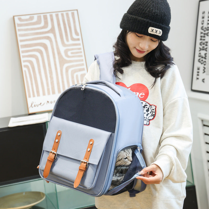 Sac à dos de transport portable et anti-rayures pour chats et chiens
