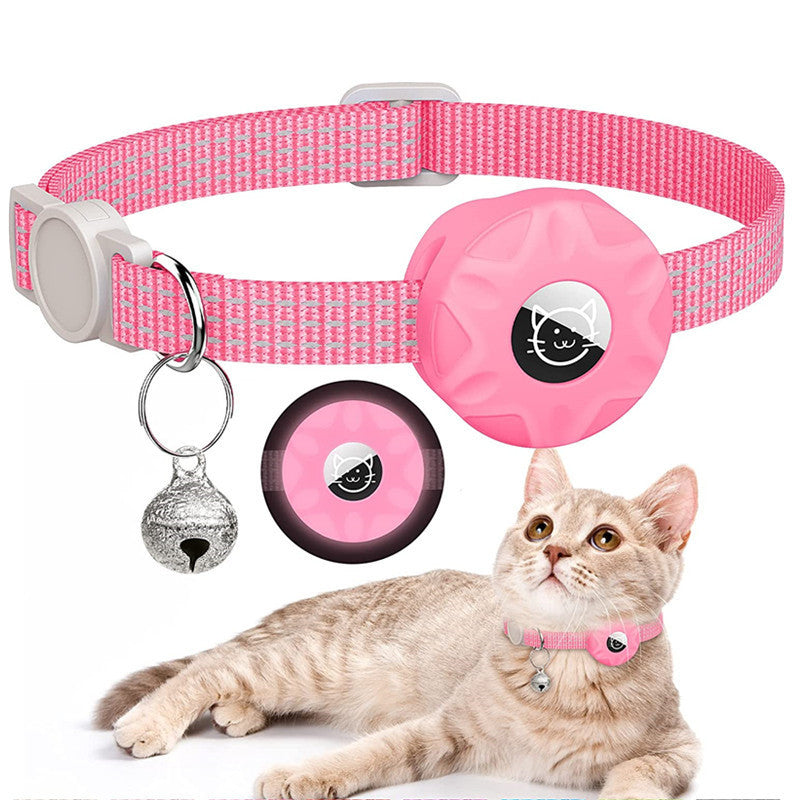 Traceur de collier pour chat Apple AirTag avec sac réfléchissant
