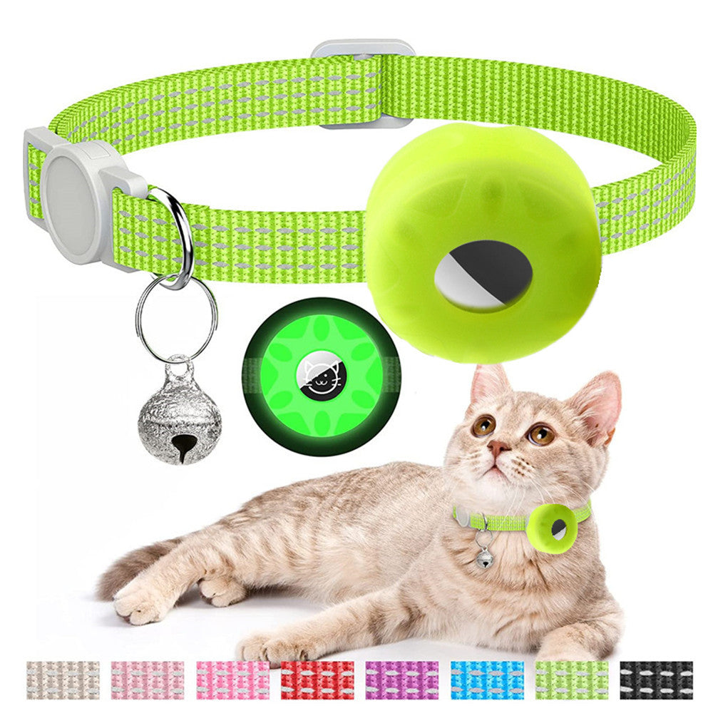 Traceur de collier pour chat Apple AirTag avec sac réfléchissant
