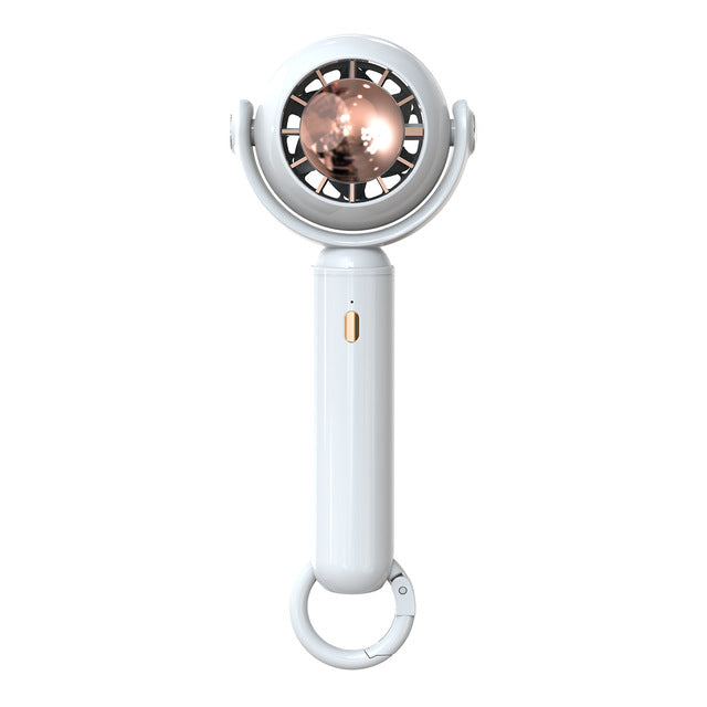 Mini ventilateur portable USB rechargeable avec base
