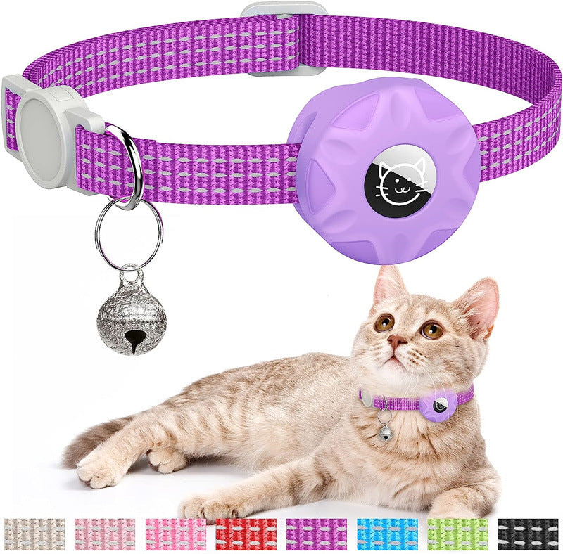 Traceur de collier pour chat Apple AirTag avec sac réfléchissant