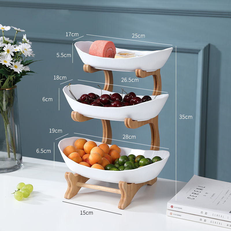 Présentoir à fruits multi-niveaux