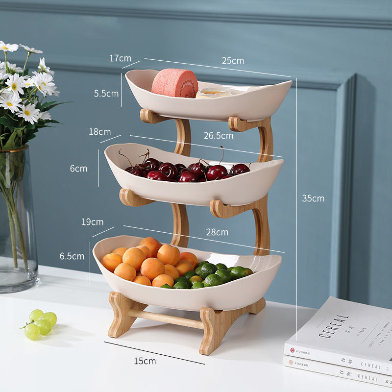 Présentoir à fruits multi-niveaux