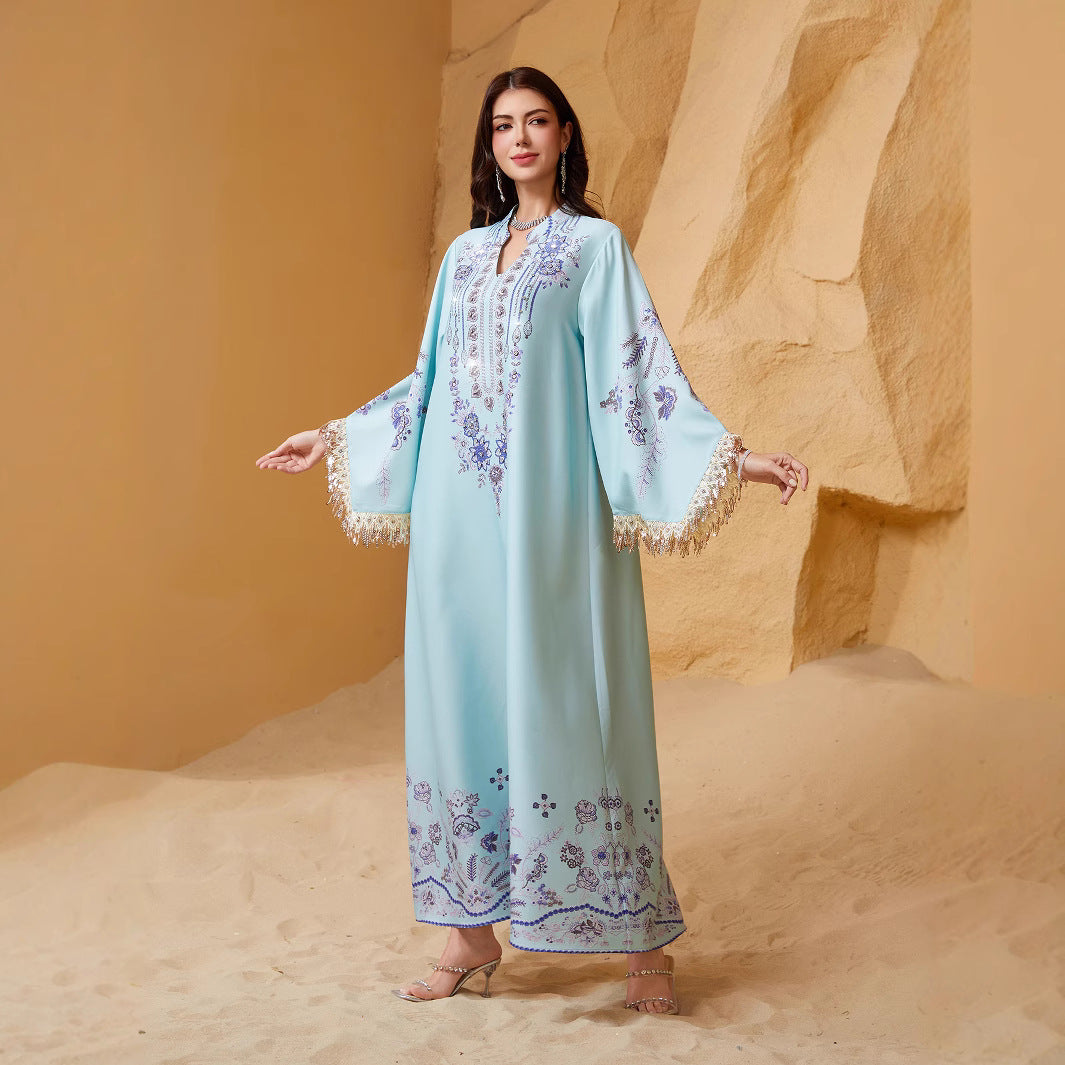 Tassel Abaya Dress