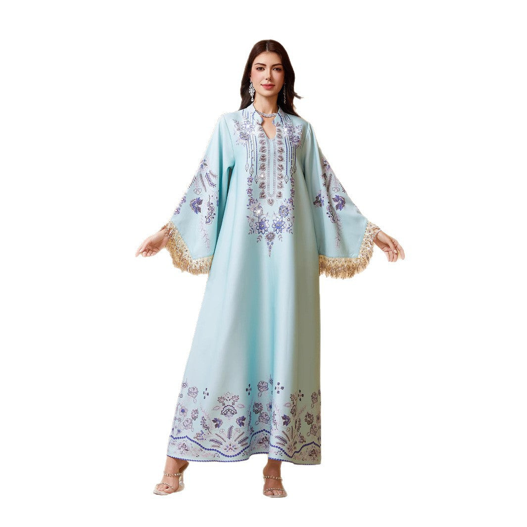 Tassel Abaya Dress