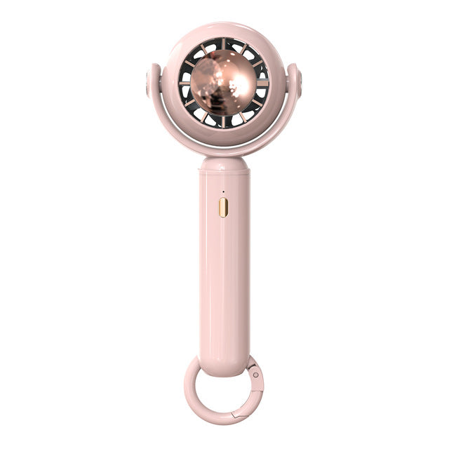 Mini ventilateur portable USB rechargeable avec base