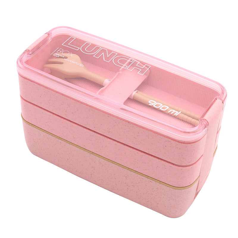 Boîte à lunch à trois compartiments, Contenant alimentaire, Bento
